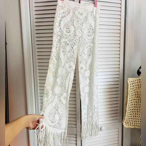 Lace fringe Pants - Picture 8 of 10